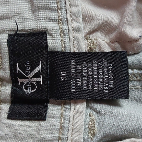 🟢 (PHIL) Calvin Klein Flat Front Cargo Shorts Size 30 - Picture 11 of 12